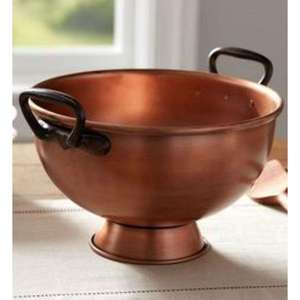 Bol de service en cuivre pour fêtes d'anniversaire et de mariage, forme ronde, modèle martelé de grande taille - Product Image 2