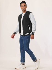 Custom Casual <b>Jacket</b> Slim Fit Men's Varsity College <b>Jackets</b> Baseball <b>Jacket</b> - Product Image 4
