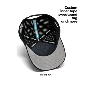 Casquette de golf camouflage 5 panneaux OEM ODM en gros, séchage rapide, hydrophobe, casquette de baseball découpée au laser, couvre-chef de sport, logo PVC personnalisé, Gorras - Product Image 5