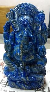 Belle Sculpture spirituelle Lapis Lazuli, prix de gros, Sculpture artisanale indienne, pierre d'art - Product Image 5