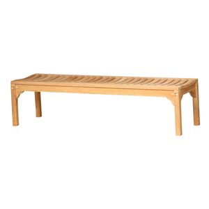 Banco de teca sin espalda de alta calidad de 180 cm bancos de Patio Madison cómodos para parque al aire libre muebles de uso en el jardín - Product Image 2