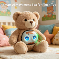 Robot Giocattolo Interattivo a Forma di Orso con AI e Controllo Vocale per Bambini - Compagno Educativo in Plastica con Occhi Dinamici