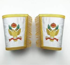 Venta al por mayor bordado a mano Masonic Regalia Delantal Masonic Master Delantal - Product Image 4