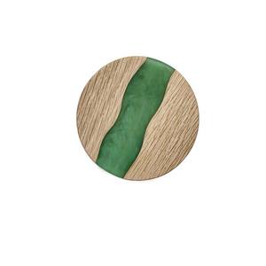 Lot de 4 sous-verres élégants et intelligents en bois et résine époxy pour la décoration de table à la maison, d'hôtel ou de restaurant, cadeaux artisanaux - Product Image 4