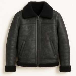 Veste en peau de mouton de qualité supérieure pour homme, conçue pour un confort et une isolation maximum, offrant un choix d'hiver élégant et durable - Product Image 4