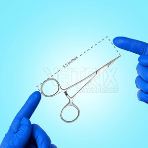 เครื่องมือผ่าตัด สแตนเลสสตีล ใช้แรงมือ  คีมจับแบบตรง ฮาลสตีด มอสกีโต้ เบอร์ 5 - Product Image 3