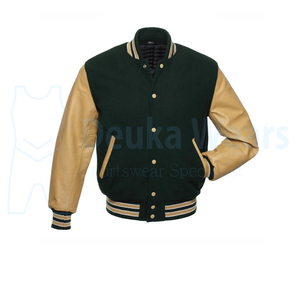 Vestes de baseball en cuir à faible MOQ, logo personnalisé, broderie en chenille, appliqué, vestes de lettreman avec poche avant - Product Image 5