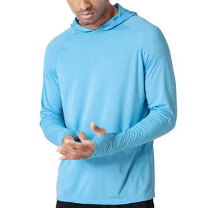 Vêtements de pêche de haute performance en gros, sweat-shirts de pêche, 90% polyester, 10% élasthanne, chemise de pêche à séchage rapide avec capuche - Product Image 1