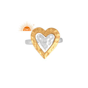 แหวนวางซ้อนกันได้ดีไซน์รูปหัวใจเงินสเตอร์ลิงเครื่องประดับแบบสั่งทำสำหรับผู้หญิงของขวัญสำหรับผู้หญิงสำหรับเธอ - Product Image 1