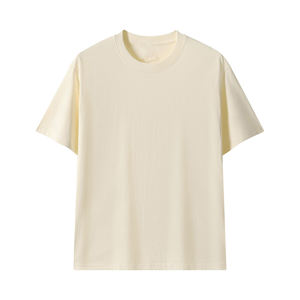 T-shirts graphiques imprimés personnalisés pour hommes femmes 100% coton biologique Style décontracté 240 grammes tissu tricoté conception unie vierge - Product Image 2