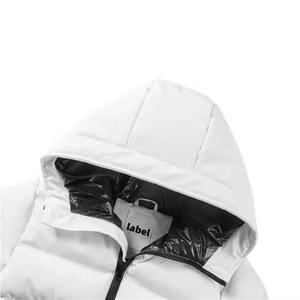 แจ็กเก็ตขนเป็ดมีฮู้ดสำหรับผู้ชายกันหนาวกันน้ำปักโลโก้กลางแจ้งเพิ่มความอบอุ่นในฤดูหนาว - Product Image 6