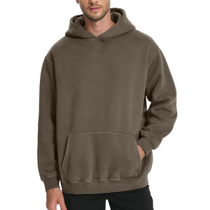Sudaderas con capucha personalizadas de alta calidad para hombre, ropa de calle personalizada transpirable lisa, fabricantes básicos, mezcla de algodón - Product Image 3