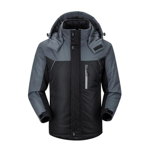 Veste d'extérieur à blocs de couleurs avec coque dure coupe-vent et imperméable aux couleurs contrastées pour l'alpinisme - Product Image 5