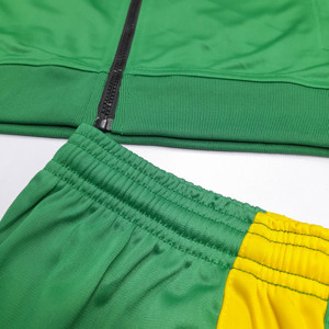 Vêtements de sport pour hommes Survêtement avec logo personnalisé Ensemble de course à glissière complète à manches longues pour hommes Ensemble de 2 pièces Survêtement de football - Product Image 4