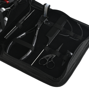 Professional Hair Extension <b>Tools</b> Kit 3 Hole & Tape in Weft Pressing Plier Mini <b>Thread</b> Scissor Keratin Bond Cutter Grade - Product Image 1