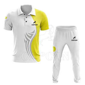 Tenues de cricket pour hommes avec nom et numéros, 100% polyester, sublimées, avec tissu personnalisable - Product Image 4