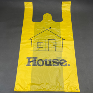 Precio del fabricante, camiseta de comestibles, bolsas de gran tamaño, camiseta personalizable impresa en Color, bolsas de plástico para supermercado, proveedor Haplast - Product Image 1