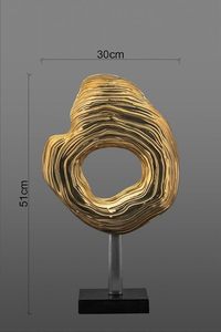 Sculpture debout décorative en aluminium avec la forme unique pour l'affichage de table ou le cadeau pour des enthousiastes d'art - Product Image 2