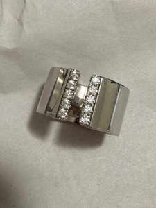 Anillo Abierto Personalizado con Moissanita, Diseño Grueso y Ancho, Plata de Ley 925 Original con Baño de Rodio, Color D, Corte VVS, para Mujer, Anillo de Compromiso - Product Image 4