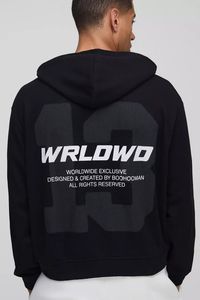 เสื้อฮู้ดโอเวอร์ไซส์ของผู้ชายเสื้อฮู้ดแบบลำลองสำหรับฤดูหนาวโลโก้ออกแบบได้ตามต้องการ - Product Image 3