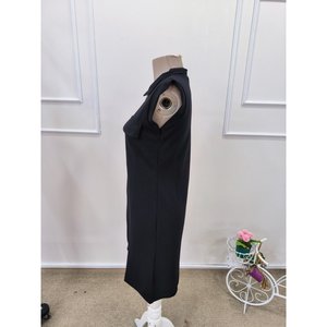 Robe courte en modal à manches courtes et col zippé sur le devant pour femme, 32346 - Product Image 6