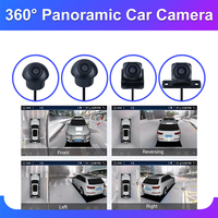 Caméra de voiture panoramique automatique à 360 degrés DVR pour 2022 Toyota Highlander Revo Bird View Système de navigation d'aide à l'inversion
