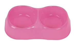 Ciotola Doppia per Cani e Gatti Maya Double Cm. 26x15x8 H - Mis. M - Product Image 1