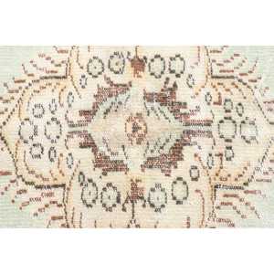 Tapis vintage 5,2 x 9 pieds, tapis persan turc en laine jaune - Product Image 5