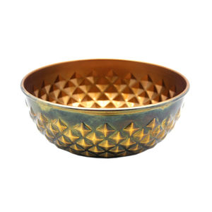 Classic Design <b>Iron</b> Round Shape Food Serving Bowl Raw Gold Finished Kitchen & Tabletop Serving & Decorative Bowls Handmade Bulk - Product Image 2