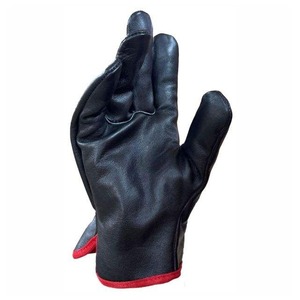 100% Durable Full Grain en stock Trabajo Construcción Conductor Piel de cabra Guantes de trabajo de cuero industrial con puños deslizantes - Product Image 4