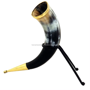 Chopes à boire viking faites à la main en corne de buffle naturelle, écologiques, avec logo personnalisé, chopes à bière nordiques, événements, cadeaux, Inde - Product Image 2