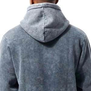 Conjunto Deportivo de Algodón 100% con Logotipo Personalizado, Estilo Urbano Invernal, Lavado Ácido, Corte Acampanado, Bordado Desgastado y Parche de Chenilla - Product Image 4