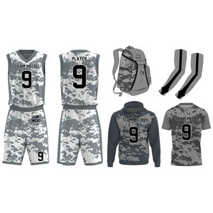 Ensemble d'uniformes de basketball personnalisés pour hommes/jeunes, vente en gros, maillot personnalisé, ensemble d'uniformes de basketball, kit de vêtements de sport réversibles - Product Image 5