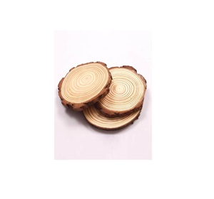 Ensemble de dessous-de-verre en bois artisanal pour l'espace de repas moderne, texture naturelle, protection durable de la surface des boissons - Product Image 1