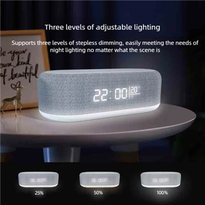 4 in 1 Smart <b>Clock</b> Temperature Display 15W Fast Charger Night Light Wireless Charging Lamp for <b>Bedside</b> Desk Bedroom - Product Image 3