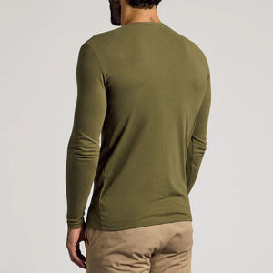 Chemises à manches longues pour hommes très vendues, de haute qualité, respirantes, à séchage rapide, col montant, en tissu satiné, fabriquées au Pakistan, vente en gros - Product Image 3