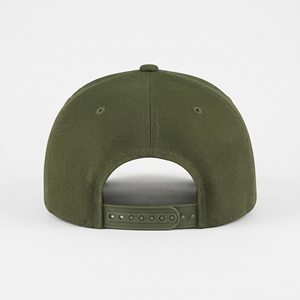 Gorra de Béisbol Verde Oliva de 6 Paneles, Gorra Plana de Algodón, Venta al Por Mayor, Logotipo Personalizado, Alta Calidad, OEM, ODM, MOQ Bajo, Ajustable con Cierre a Presión - Product Image 3