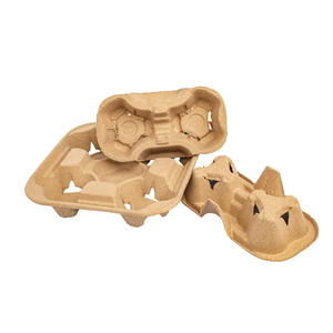 Vietnam usine porte-gobelet plateau à café plateau à pâte à papier pour tasse compostable Bio dégradable pour boisson plateau à café - Product Image 2