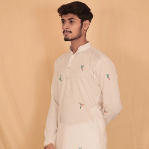 Gorrión algodón digital Kurta regular Kurta para hombres - Product Image 3