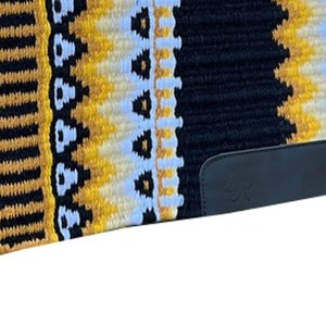 Tapis de selle western multicolore à motif Navajo, tissé à la main en laine, contourné, confortable et durable, pour cheval - Product Image 3