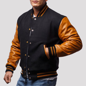 Veste de baseball universitaire pour hommes, design personnalisé en gros, veste varsity, veste varsity en laine/cuir - Product Image 6