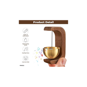 Elegante minimalista hecho a mano de lujo hogar Oficina meditación puerta campana escritorio decoración Mindfulness rituales uso al aire libre montaje en el suelo - Product Image 3