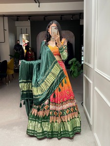 Collections Navratri Ravissant Gaji Silk Lehenga pour vibrer votre look au mariage et à Navratri - Product Image 5