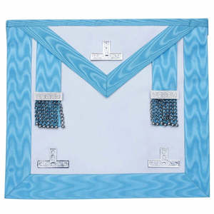 Maçonnique Bleu Lodge Passé Maître Tablier Or Machine Broderie Saint Royal Francs-Maçons Grand Tablier - Product Image 1