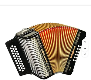 NUEVO Acordeón Original Corona II Classic Ead con Funda, Correas y Correa Ajustable para Bajo, Color Negro Jet - Product Image 3