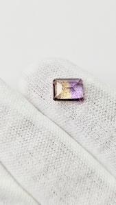 อเมทรินธรรมชาติคุณภาพดีที่สุด รูปทรงแปดเหลี่ยม ควอตซ์เจียระไนแบบหลวมจากอินเดีย สำหรับทำเครื่องประดับ รับรองโดยบุคคลที่สาม ขนาด 7x9 มม. ขนาดสั่งทำได้ - Product Image 3