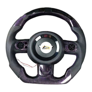 Volant en cuir forgé en fibre de carbone pour <span class=keywords><strong>Mini</strong></span> Cooper <span class=keywords><strong>JCW</strong></span> R50 <span class=keywords><strong>R52</strong></span> R53 R55 R56 R57 R60 R61 F55 F56 F57 F54 F60 - Product Image 5