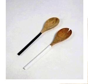 Utensilios para Ensalada Hechos a Mano, Ecológicos, Recubiertos de Resina, Aptos para Lavavajillas, para Cocina, 11 Pulgadas, Hechos en India - Product Image 3