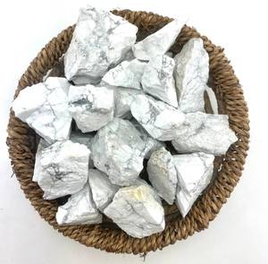 Gran oferta, hermosa piedra preciosa de howlita para curación de cristales, piedra semipreciosa tallada en piedra de meditación para decoración del hogar - Product Image 1