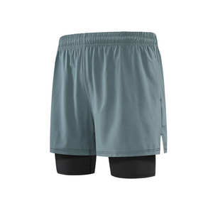 Pantalones cortos deportivos para hombre de secado rápido, ligeros, transpirables, para entrenamiento atlético, cintura elástica, para correr, ropa deportiva cómoda - Product Image 1
